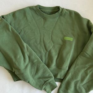 SET Active Cropped Crewneck - Green Juice